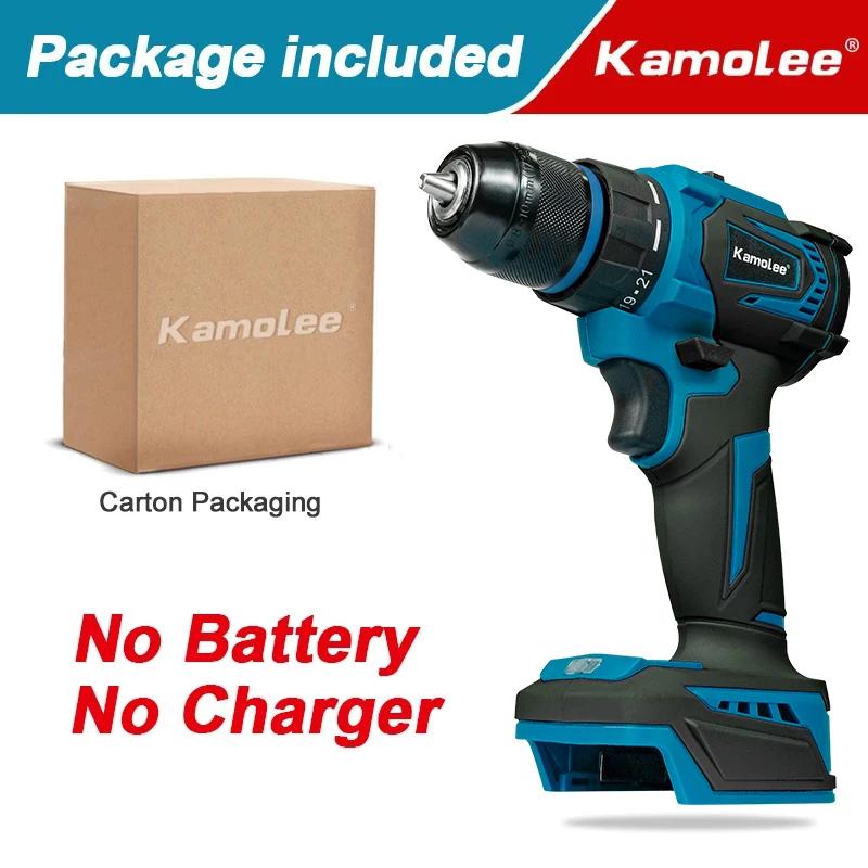 Kamolee 13MM Brushless Electric Impact Drill Cordless Screwdriver Bateria De Lítio Broca De Mão De Carregamento Para Makita 18V Bateria - Image 1