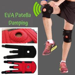 Suporte De Joelho De Perna De Esportes Ajustável Brace, Luva Protetora, Protetor De Joelho De Segurança, 4 Molas De Proteção - Image 1