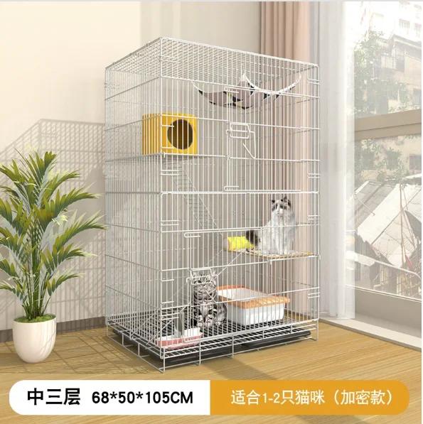 Gaiola Dobrável Interna para Gatos e Cães em Aço Resistente