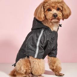 Impermeável reflexivo com capuz para cães e gatos, Casaco impermeável, Roupa ao ar livre, Pet Shop, Puppy Rainwear - Image 5