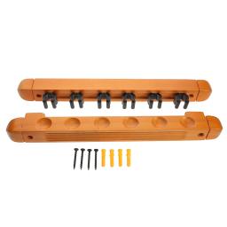 Suporte de parede para vara de bilhar, 2 peças, madeira sólida, rack de varas de piscina, 6 dicas, organizador de armazenamento, quartos, acessórios duráveis para vara de piscina - Image 6