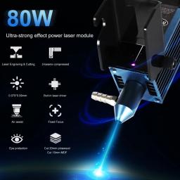 Máquina Gravadora Para Madeira CNC AENBUSLM Cabeça De Gravação, Ferramentas De Corte, Kits De Assistência De Ar, Módulo Laser 40W, 24V, 450nm - Image 1