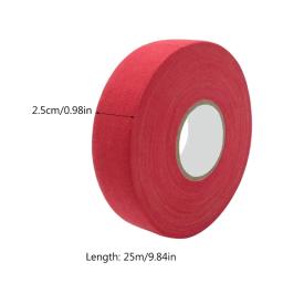 1 rolo 25x25m hóquei vara fita de hóquei esportes com aderência antiderrapante anti-deslizamento fita de hóquei de pano de gelo para envolver hóquei no gelo - Image 5