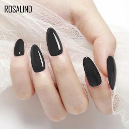 ROSALIND-Garrafa de vidro clássica para Nail Art Design, Pure Color Nail Gel, Primer Semi Permanente, Top Coat, LED brilhante e lâmpada UV - Image 5