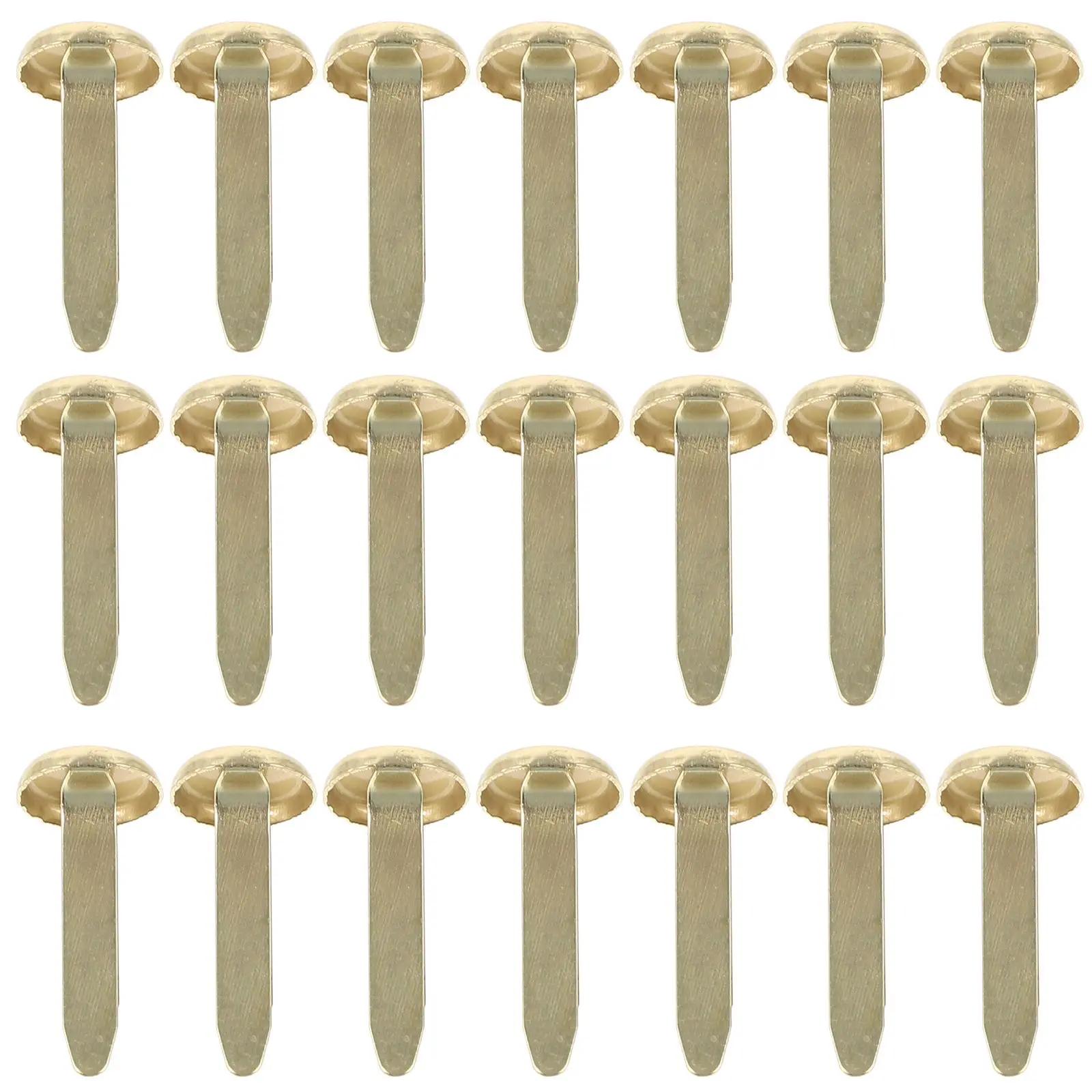 50 pçs mini brad artesanal diy artesanato brad metal prendedores de papel arte artesanato projeto escolar decorativo scrapbooking brads suprimentos - Image 1