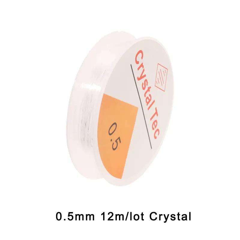 Linha de miçangas 0.5-1.0mm para fazer jóias diy, cabos elásticos, linha de artesanato de fibra, cabo elástico, linha de contas de semente - Image 1