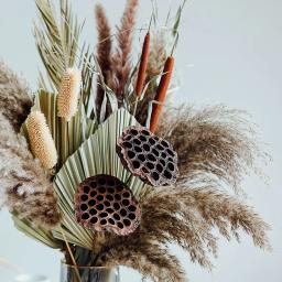 Natural de luxo folhas de palma secas pampas grama buquê conjunto arranjo flores secas decoração do quarto queda ddecorations para casa jardim - Image 4