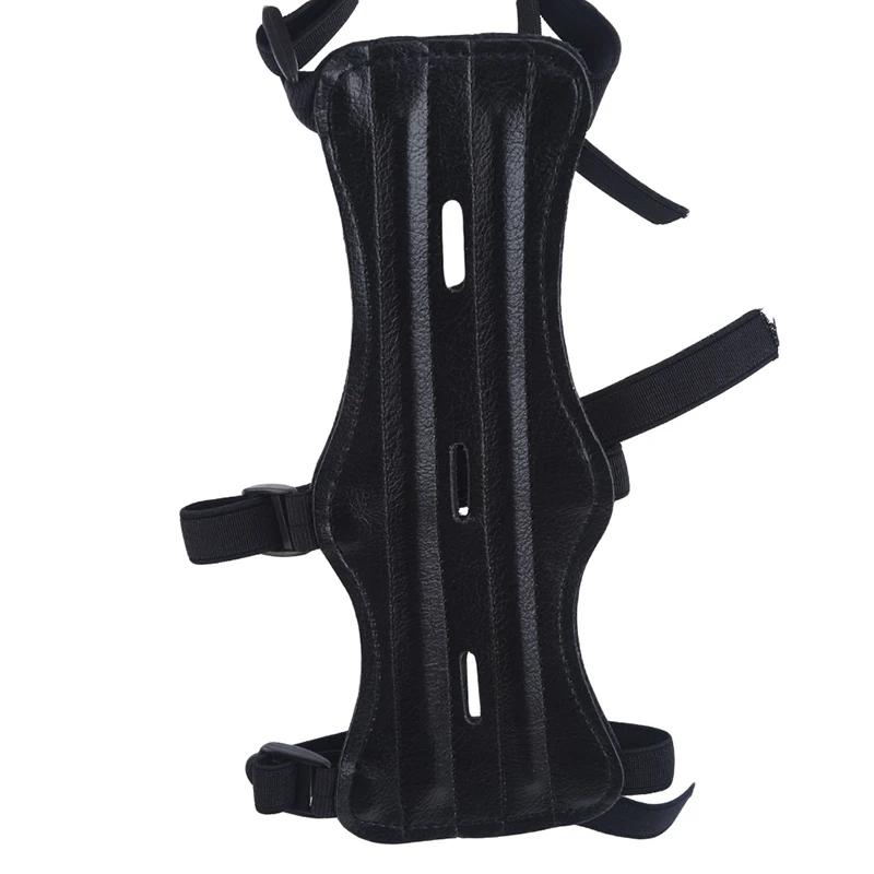 Ajustável tiro com arco para a prática de caça proteção cinta segura braçadeira braço guarda acessórios proteção arm guarda - Image 1