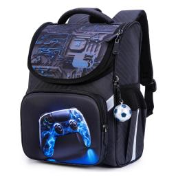 Mochila ortopédica impermeável para crianças, sacos escolares dos desenhos animados 3D, mochilas para meninos, mochila para crianças - Image 1