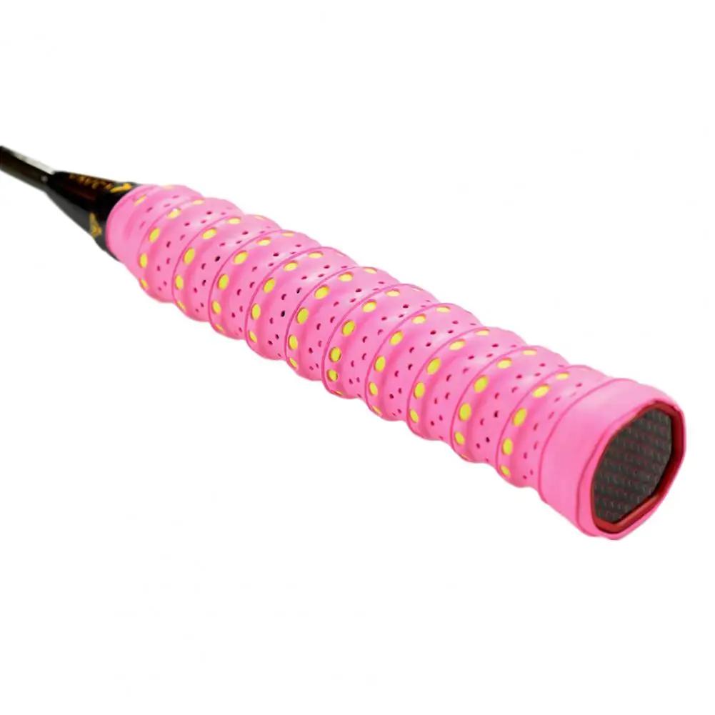 Luva anti-derrapante da raquete do tênis, Overgrip duradouro, cor brilhante, raquete Rac - Image 1