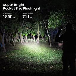 Sofirn SC18 1800lm EDC Lanterna USB C Recarregável SST40 LED 18650 Tocha TIR Optics Lens Lanterna com Indicador de Energia - Image 5