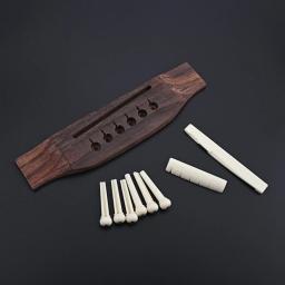 Premium guitarra ponte acessórios peças sobressalentes jacarandá 69hd - Image 3