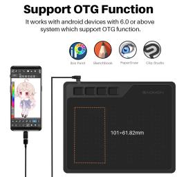 Mesa Digitalizadora GAOMON S620 6.5x4 Polegadas Digital Tablet Anime, Tablet Gráfico para Desenho & Jogando OSU com 8192 Níveis de Caneta Sem Bateria - Image 4