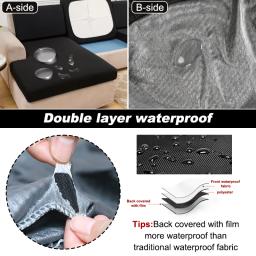 Tampa de assento laminada impermeável real do sofá, capa elástica do sofá, capas para animais de estimação e crianças, almofada para sala de estar - Image 3