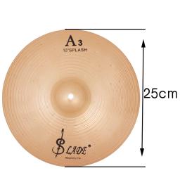 SLADE-Hi-Hat Drum Cymbals Kit para músicos, iniciantes, percussão Instrument acessórios, Crash prato, Po Crash, 8 ", 10", 12" - Image 2