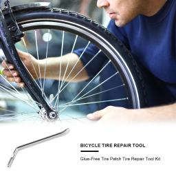 Bicicleta pneu kit de reparação, remendo de borracha plana, sem cola, punção ferramenta, para ciclismo - Image 3