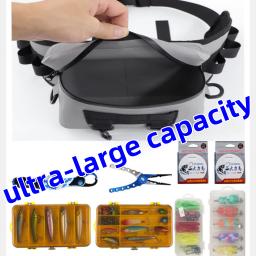 Saco de cintura de pesca ao ar livre grande capacidade saco de estrada multifuncional à prova dwaterproof água saco de artes de pesca portátil leve saco de pesca - Image 3