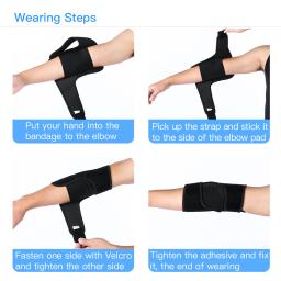 1PC Esportes Manga De Compressão Neoprene Cotovelo Brace Envoltório Para Tendinite Bursite Braço Suporte Epicondilite Cotovelo Protetor - Image 5