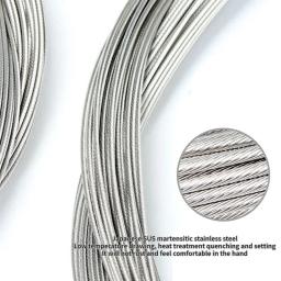 5pcs 1.7/2M MTB Bicycle Brake Line Bike Stainless Steel Gear Shift Cable Road Bike Speed Line Fixed Gear Inner Cable Line Wire - Image 4