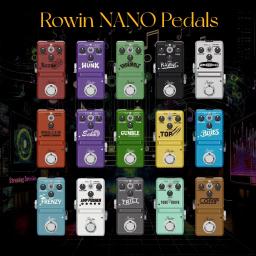 Rowin-NANO guitarra efeito pedais, Compressor, Flanger Booster, Overdrive Delay, Tremolo, Dumble distorção para baixo elétrico - Image 1