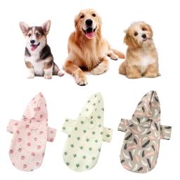 Fastenertape-Multifuncional impermeável Pet Raincoat com capuz para cães, protetor solar reflexivo impressão para pequenos - Image 3