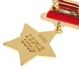CCCP-Alfinetes de lapela com crachá metálico, artesanato antigo, medalha estrela dourada, crachá soviético, coleção de recordações - Image 6