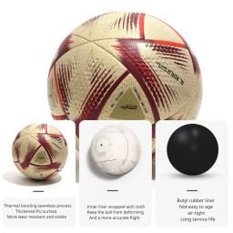 Profissional Bola De Futebol, Match Training Ball, Liga Esportiva, Match Football, Golden PU Material, Match Football, Indoor e Outdoor, Tamanho 5 - Image 5