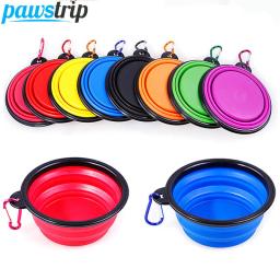 Dobrável Silicone Dog Bowl, Viagem ao ar livre, cachorro portátil Food Container, Dog Feeder, Pet Supplies, 350ml - Image 1