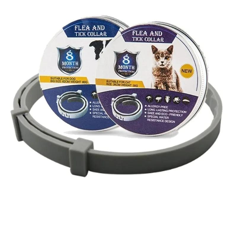 Coleira antipulgas ajustável para animais de estimação, carrapatos, mosquitos, ao ar livre, proteção de longo prazo, filhotes, gatos, cães, 8 meses, novos acessórios - Image 5