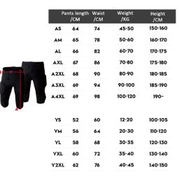 Calça de treino anticolisão masculina, Calça de segurança, Calça de futebol americano de proteção, Juventude, Futebol, Segurança - Image 4