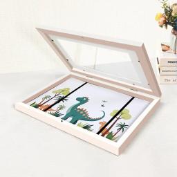 Molduras de arte para crianças, moldura magnética frontal aberta mutável para pôster, foto, desenho, pinturas, exibição de fotos, sem fotos - Image 5