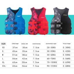 Oulylan-Jaqueta salva-vidas de neoprene para adultos e crianças, natação e pesca, colete salva-vidas feminino, mergulho, caiaque e canoagem, fato de sobrevivência - Image 6