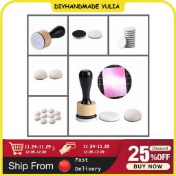 Mini ferramentas de mistura de tinta de tinta com recargas de espuma redondas/dameadas conjunto para fazer cartão de artesanato de papel scrapbooking novo diy quente - Image 1
