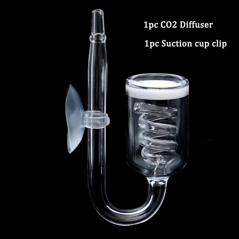 Dióxido De Carbono Atomizador Difusor com Ventosa, CO2 Vidro, Aquário Espiral, Tanque de Peixes Plantados Acessórios - Image 1