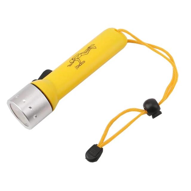 Lanterna poderosa para mergulho ao ar livre, mini lanterna portátil de alto lúmen com led à prova d'água
