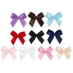 Fita de cetim arcos para decoração, tamanho pequeno, artesanato de flores, handwork, diy festa, gravata, 50 pçs/pacote, d06aa - Image 5