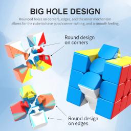 MoYu Meilong Profissional Especial Cubo Mágico para Crianças, Velocidade de Quebra-Cabeça, Brinquedo Original, 3x3, 2x2, 4x4, 5x5, 3x3, 3x3 - Image 4