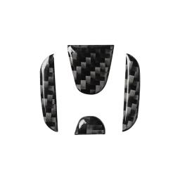 Carbon Fiber Car Steering Wheel Sticker, Emblema de decoração para Honda, Civic, Accord, Fit, Jazz, CRV, HRV, Odyssey, Jade, Auto Acessórios - Image 6
