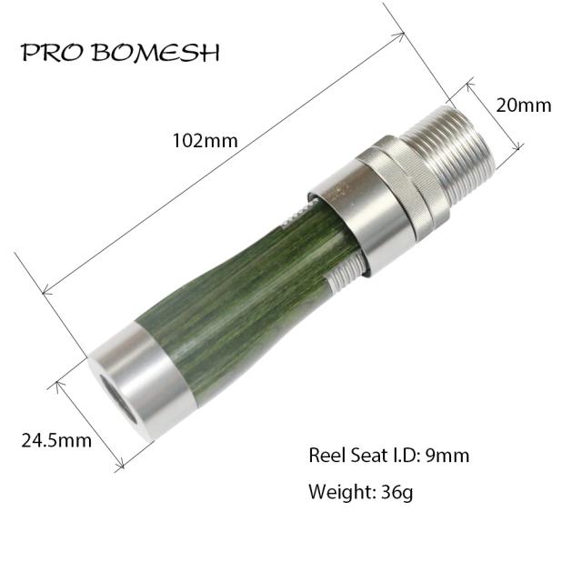 Pro Bomesh Assento de Molinete de Madeira e Metal 36g/38g