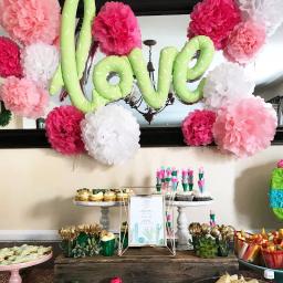 5 peças 6 ''-12'' pompons de papel de tecido casamento decorativo flores bola chá de bebê decoração de festa de aniversário pom poms de papel - Image 3
