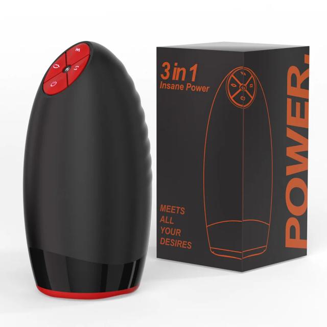 Masturbador Automático Rotativo Masculino Simulador de Vagina Vibrador Sucção Treinamento Glande Massageador Brinquedo Sexual Masculino