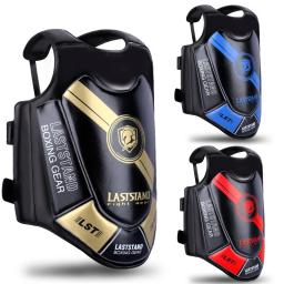 Guarda no peito boxe mma kickboxing corpo colete protetor artes marciais wtf reversível rib shield taekwondo treinamento alvo uniforme - Image 1