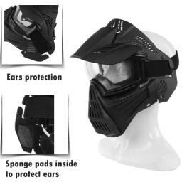 Máscara Facial Completa Tática com Lente, Caça, Airsoft, Paintball, Jogo CS, Olhos, Protetores, Táticas - Image 2