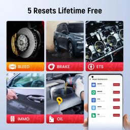 Thinkcar bd6 obd2 scanner sistema completo de diagnóstico óleo immo ets bleed freio redefinição vitalício livre todos os carros automáticos via thinkdiag app - Image 4
