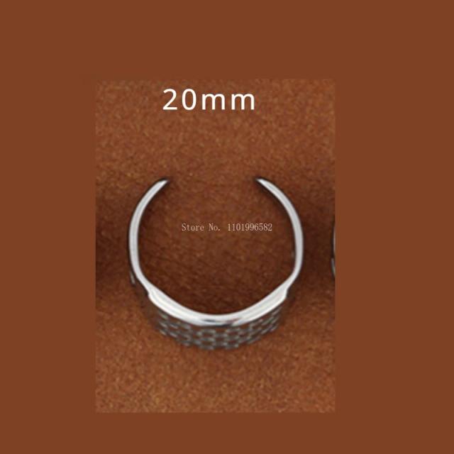 Dedal de Aço Inoxidável com Alta Dureza para Costura e DIY - 18-22mm, Ideal para Artigos de Couro e Ferramentas Auxiliares