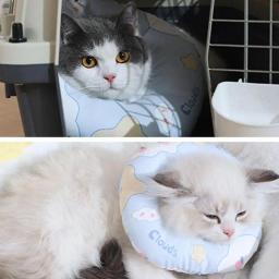 Colarinho Soft Comfy Recovery Clouds para Animais de Estimação, Cone protetor ajustável, Após lesões para cães e gatos, Higiênico - Image 4