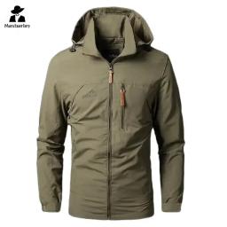 Jaqueta impermeável masculina com capuz, exterior, escalada, camping, blusão, casual, casaco de boxe solto, roupa de trabalho, nova, outono, 2024 - Image 6