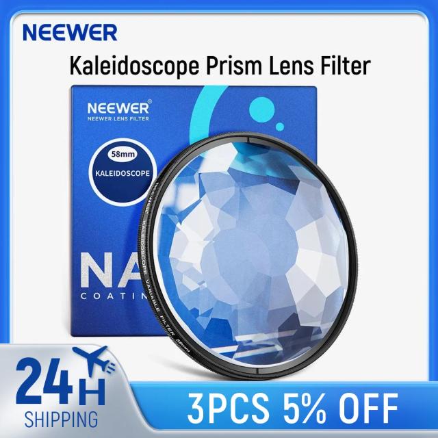 NEEWER Filtro Prisma Caleidoscópio para Lente de Fotografia com Multi Refração
