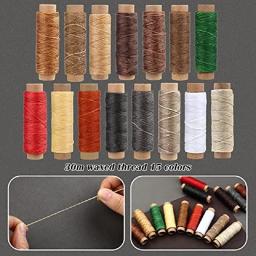 52 Pcs/set Kit De Ferramentas De Costura De Couro DIY Artesanato Ferramentas De Costura De Mão Conjunto De Ferramentas Com Groover Awl Encerado Thread Dedal - Image 3