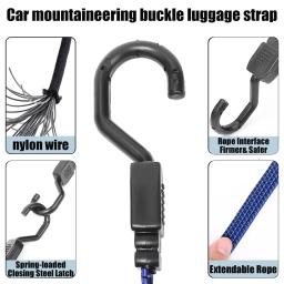 Cabos elásticos com gancho, Correia de Bungee de bagagem, Anti Slip, Corda de elasticidade plana para motocicleta, Bicicletas - Image 3